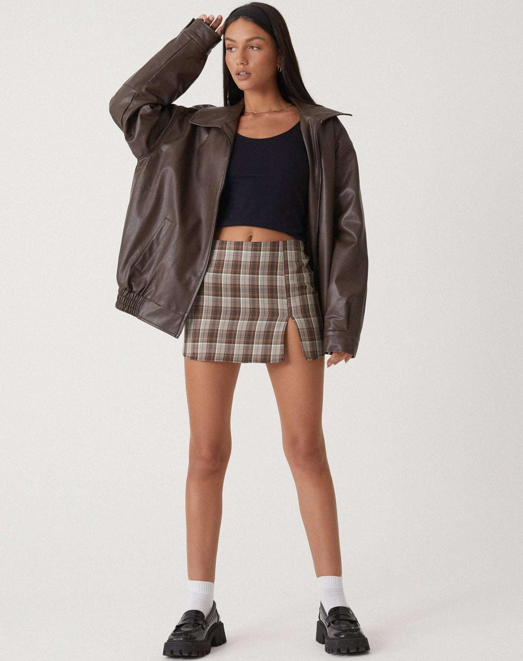 Women’s Fashion Oversized Biker's Bomber Jacket