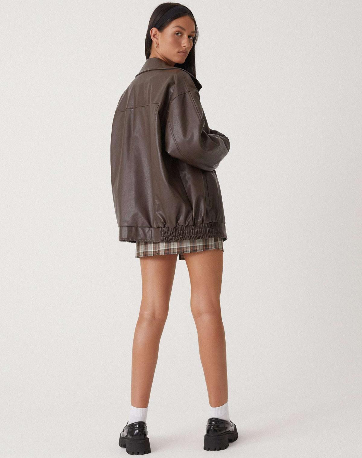 Women’s Fashion Oversized Biker's Bomber Jacket