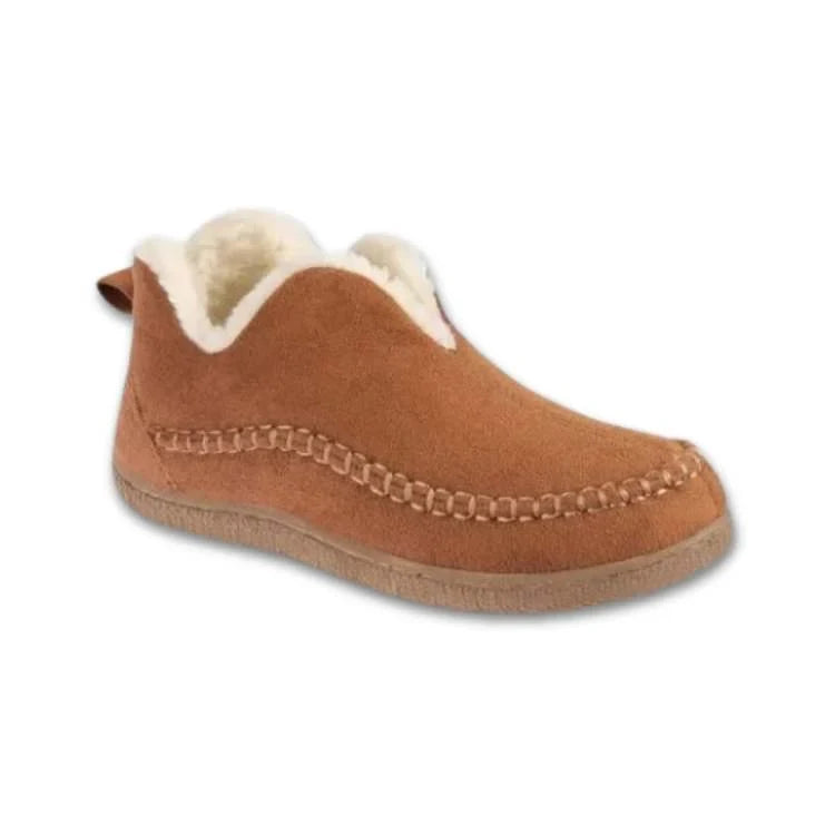 Faux Suede Slipper Booties Arch Support