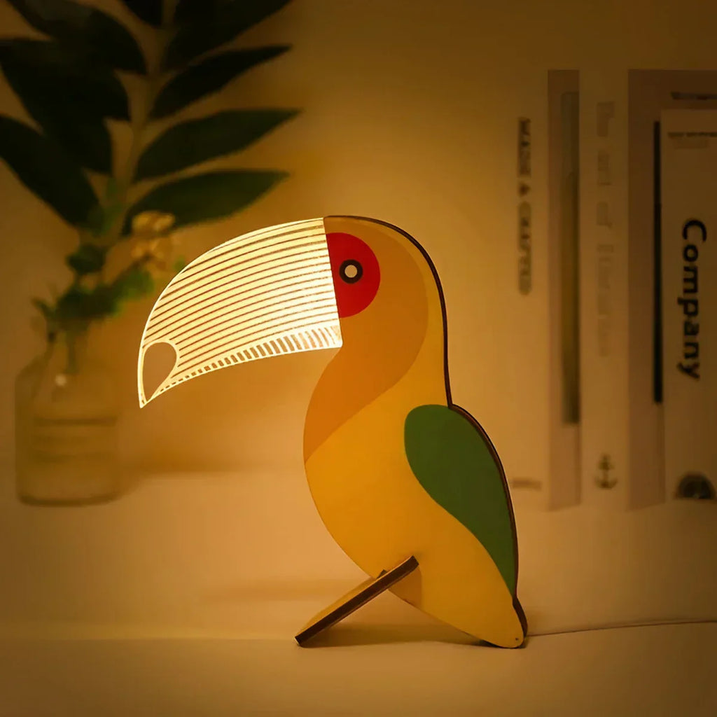 Children’s Animal Table Lamp Soft Glow Night Light - Image 2