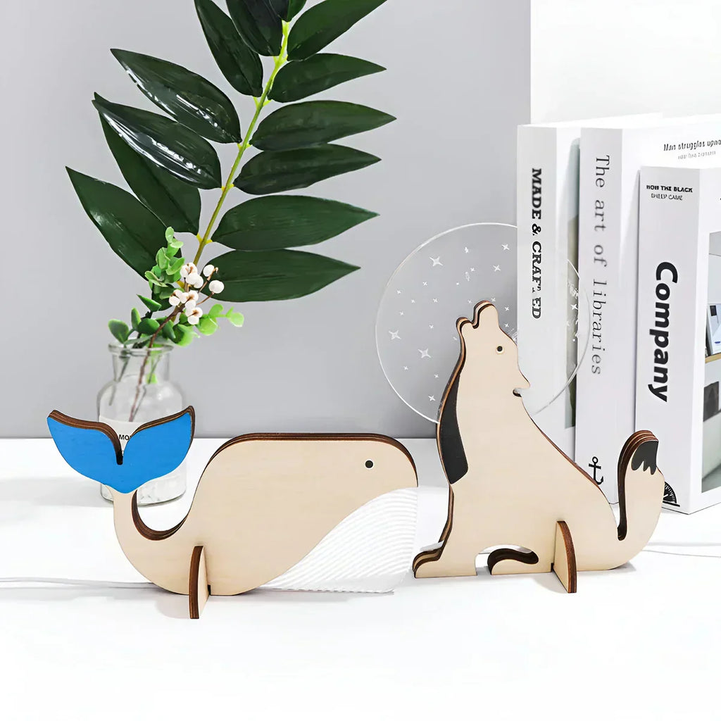 Children’s Animal Table Lamp Soft Glow Night Light - Image 3